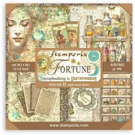Stamperia Scrapbook Paper Pad Fortune 30,5 x 30,5 cm