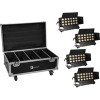 Eurolite Set 4x LED CLS-18 QCL RGB/WW 18x7W +