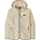 Patagonia Retro Pile Hoodie Natural/ Ellwood Green XL