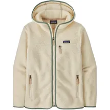 Patagonia Retro Pile Hoodie Natural/ Ellwood Green XL