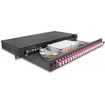 DeLock LWL Spleißbox 24 x LC Duplex OM4 1HE