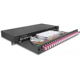 DeLock LWL Spleißbox 24 x LC Duplex OM4 1HE