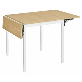 Relaxdays Klapptisch 120 x 76 x 78 cm weiß