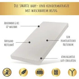 Kids Collective Kinderbett mit Ausziehbett 90 x 200 cm Kiefer weiß