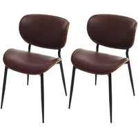Mendler Einzelst�ck | 2er-Set Esszimmerstuhl HWC-O45, Stuhl, Bugholz Kunstleder