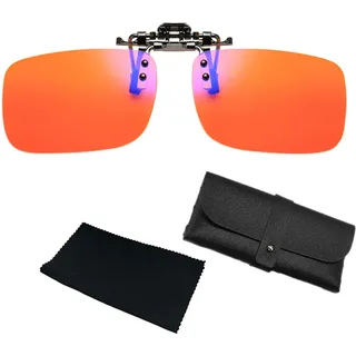 XFSRG Clip On Gaming Brille Blaulichtfilter Computer Gaming Brille für Gamer Esport Enthusiasten Schutz vor Augenbelastung Blaulichtblockierende Technologie (B)