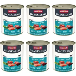 ANIMONDA GranCarno Adult Dog Geschmack: Lachs + Spinat 6x800g