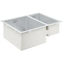 Grohe K700 1,5 Becken links Unterbauspüle Edelstahl Handbetätigung 595 x 450 mm