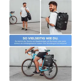 Büchel 3in1 Gepäckträgertasche schwarz