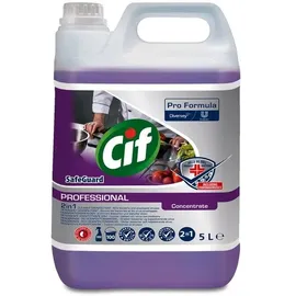diversey europe b.v. Cif Professional Safeguard 2in1 Desinfektionsreiniger, Konzentrat, 5 Liter
