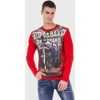 Cipo & Baxx "Sweatshirts", Herren, Gr. S, rot, 95%