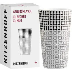 Ritzenhoff Genussklasse Kaffeebecher XL 525 ml Plus-Zeichen - A