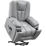 Homcom Fernsehsessel mit Aufstehhilfe Elektrisch 96 x 106 x 94 cm Grau