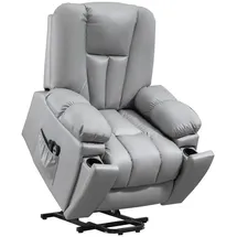 Homcom Fernsehsessel mit Aufstehhilfe Elektrisch 96 x 106 x 94 cm Grau