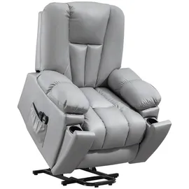 Homcom Fernsehsessel mit Aufstehhilfe Elektrisch 96 x 106 x 94 cm Grau