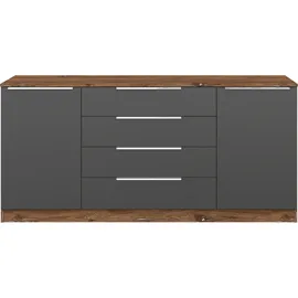 borchardt Möbel Oliva 166 x 78 x 35 cm Beige / Grau