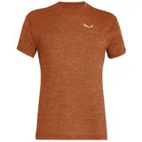 Salewa Puez Melange Dryton Kurzarm-T-Shirt Bombay Brown Melange S