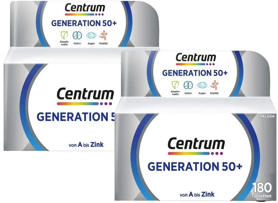 Centrum® Generation 50+, 2 x 180 St. mit Vitamin D und Vitamin C