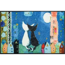 Wash+Dry Romance 50 x 75 cm Blau/Mehrfarbig