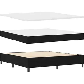 vidaXL Boxspringbett 180 x 200 cm Schwarz