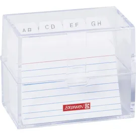 Brunnen Karteibox A8 gefüllt transparent