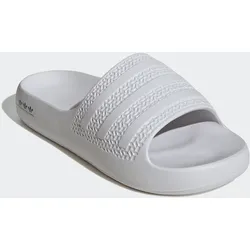 Badesandale ADIDAS ORIGINALS "AYOON ADILETTE", Gr. 42, dash grau, dash grau, core schwarz, Synthetik, sportlich, Schuhe