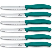 Victorinox Swiss Classic Tomaten-/Tafelmesser-Set 11 cm 6-tlg. Grün