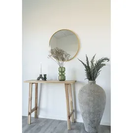 freiraum Spiegel >Madrid< in Messing, Alu, Glas - 60x60x3cm (BxHxT) - Gold