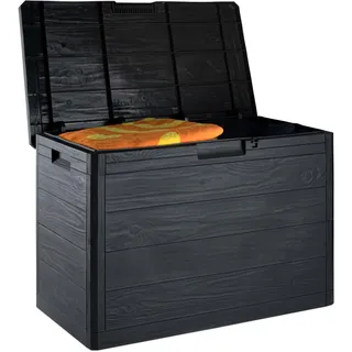 Toomax Aufbewahrungsbox Woodys anthrazit) Kunststoff B/H/L: ca. 52,7x44,5x77,5 cm - anthrazit