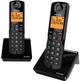 Alcatel S280 DUO BLK DECT-Telefon Anrufer-Identifikation Schwarz