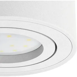SSC-LUXon CELI-1WM Aufbau Deckenspots LED schwenkbar - mit 4x LED Modul 4W warmweiß 230V - Aufputz Spots weiß