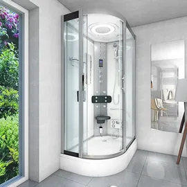 AcquaVapore Duschkabine Komplettdusche Fertigdusche Dusche D60-70T1L 120x80 cm ohne 2k Scheiben Versiegelung