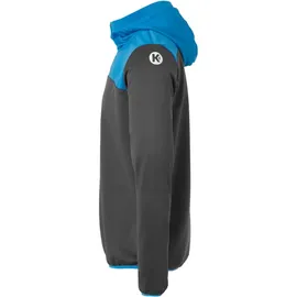 Kempa Emotion 2.0 1/4-Zip Hoodie anthrazit/kempablau S