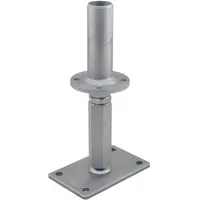 Pitzl Pfostenträger D42,4x130mm Höhen verstellbar 170-285mm mit Gewinde | UP=160x100mm