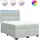 vidaXL Boxspringbett 140 x 200 cm Hellgrau