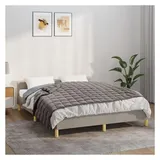 vidaXL Gewichtsdecke Grau 140x200 cm 6 kg Stoff