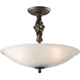 Elstead Lighting Pembroke 3-fach Schwarz, Gold, Glas