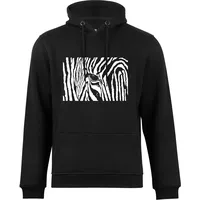 Cotton Prime® Kapuzensweatshirt Black & White Zebra Eye
