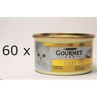 (€ 9,21/kg) Purina Gourmet Gold Feine Pastete Huhn Katzenfutter nass 60x 85g