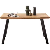 MCA living Esstisch »Zeballos, TOPSELLER!«, (1 St., Holztisch), Tischplatte aus Zerreiche, Schweizer Kante, belastbar bis 100 Kg