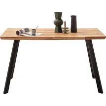 MCA living Esstisch »Zeballos, TOPSELLER!«, (1 St., Holztisch), Tischplatte aus Zerreiche, Schweizer Kante, belastbar bis 100 Kg