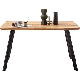 MCA living Esstisch »Zeballos, TOPSELLER!«, (1 St., Holztisch), Tischplatte aus Zerreiche, Schweizer Kante, belastbar bis 100 Kg