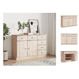 vidaXL Sideboard ALTA 112x35x73 cm Massivholz Kiefer