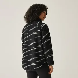 Regatta Frankie Borg Fleece Mit Durchgehendem Reißverschluss - Black / Light Vanilla Abstraction - 40