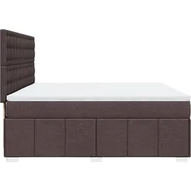 vidaXL Boxspringbett 180 x 200 cm Dunkelbraun
