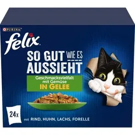FELIX So gut wie es aussieht Geschmacksvielfalt mit Gemüse 24 x 85 g