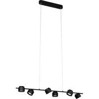 Paulmann LED Pendelleuchte Puric Pane 6x6W Schwarz