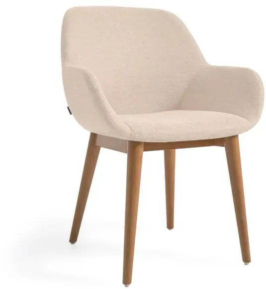 2er-Set Kave Home Stuhl Konna Stoff Beige
