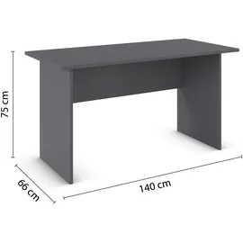 Rauch Schreibtisch Joel grau