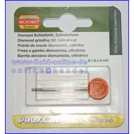 PROXXON Diamantschleifstift, Zylinder, 1,8 mm